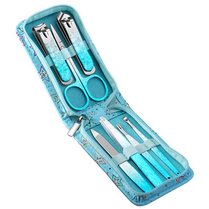 Kit de manucure professionnel en acier inoxydable, ensemble complet d'outils de soin des ongles avec pochette en tissu à fermeture éclair pour la maison et les voyages - Product Image 4