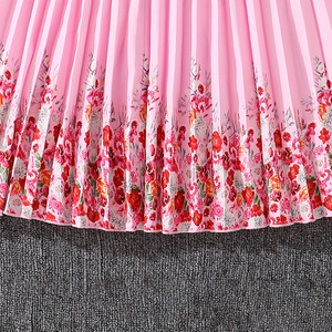 Nuovo Stile 2026 Abbigliamento Estivo per Adolescenti <span class=keywords><strong>Vestito</strong></span> da <span class=keywords><strong>Bambina</strong></span> per le Vacanze Senza Maniche con Stampa Floreale Plissettato <span class=keywords><strong>Elegante</strong></span> - Product Image 4