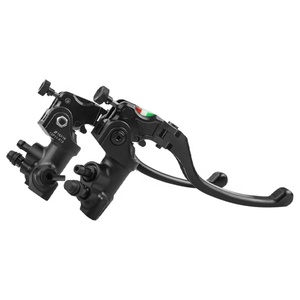 Levier de guidon de moto Leviers de maître-cylindre Ensemble de réservoir de poignée d'embrayage de pompe de frein hydraulique pour grand vélo - Product Image 1