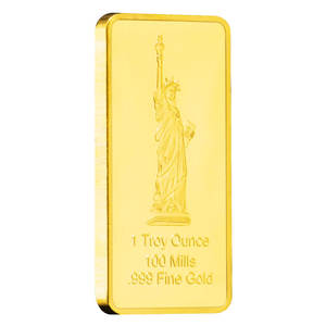 Liberty Bar Estatua DE LA LIBERTAD Colección de recuerdos Arte Chapado en oro Barra dorada USA Liberty - Product Image 5