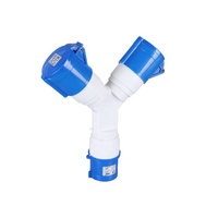 Connecteur en Y industriel bidirectionnel TYP-2022, multiprise 3 broches 220V 32A, prise industrielle multifonctionnelle ZNG-2022