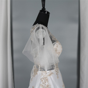 최신 디자인 자수 레이스 라인 웨딩 드레스 신부 가운 우아한 웨딩 드레스 가운 여성 웨딩 - Product Image 5