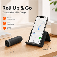 Support de téléphone pliable et réglable en silicone, support flexible multifonctionnel pour une visualisation mains libres