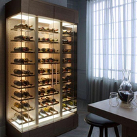 Étagères de rangement de présentoir de bar moderne au design led pour décor de salon moderne de luxe Armoire de bar à vin