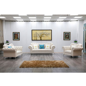 ชุดโซฟาแบบแบ่งส่วนขาสแตนเลสสำหรับห้องนั่งเล่นโรงแรมล็อบบี้เฟอร์นิเจอร์พักผ่อน - Product Image 2