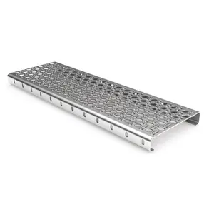 For outdoor anti-slip metal perforated grip strut walkway panel metal floor o-grip strut