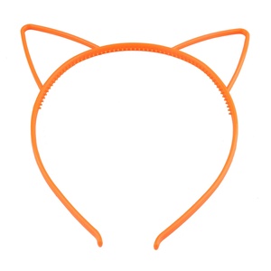 Accessoires de cheveux vierges de dessin animé mignon à prix abordable pour tous les âges conception coréenne en plastique couleur unie bandeaux d'oreille de chat pour les filles - Product Image 3