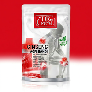 Parches de Ginseng para el Dolor, Parches Corporales de Ginseng Rojo Coreano, Adhesivos Herbales, 25 Unidades, Bolsa Reutilizable a Prueba de Humedad - Product Image 1