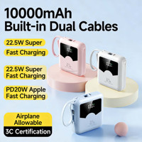 Nuevo Banco de Energía Delgado de Carga Rápida de 10000 mAh, Cargador Portátil, Batería Externa, Power Bank de 10000 mAh, Cargador de Teléfono Móvil