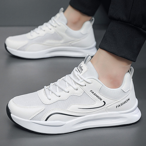 В наличии оптом: модные кроссовки на шнуровке, повседневная спортивная обувь для мужчин, белые кроссовки для бега - Product Image 4