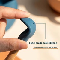 Vaisselle pour enfants sans BPA OEM/ODM, bol en silicone personnalisé, assiette à ventouse pour sevrage, ensemble d'alimentation pour bébé et tout-petit, 6 pièces