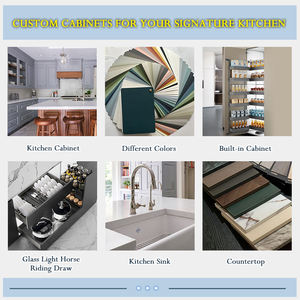 Armoires de cuisine modulaires traditionnelles de style français, construction en bois massif, finition laquée, bords entièrement arrondis, garantie de 5 ans - Product Image 5