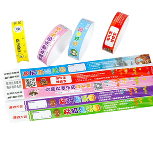 NoveyGifts Bracelets en papier jetables et imperméables Billets pour concerts Parcs aquatiques Châteaux de jeu Amusement pour enfants - Product Image 1