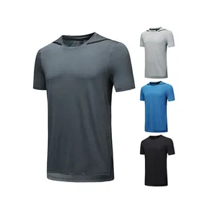 卸売 特大tシャツブラック飛行機-T. カスタム印刷ロゴと低MOQレジャーとスポーツを身に着けている男性用シャツクルーネックTシャツ通気性Tシャツ
