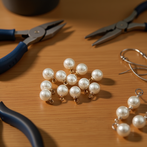 Ciondolo con perle ILAN da 8 mm, 12 pezzi, per la creazione di gioielli - Product Image 2