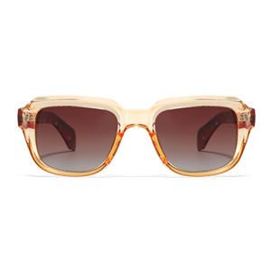 Lunettes de soleil de luxe rétro rectangulaires personnalisées TR90 Shades Logo personnalisé Lunettes de soleil en acétate épais à la mode polarisées pour hommes - Product Image 3