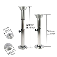 Base de support de piédestal en métal réglable en hauteur de 22 à 28 pouces pour caravane marine camping-car Legs-VT-02.048 de Table de Style moderne