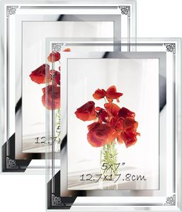 Cadre <span class=keywords><strong>photo</strong></span> <span class=keywords><strong>en</strong></span> <span class=keywords><strong>verre</strong></span> cristal style chinois 5, 6, 7, 8, 10 pouces, cadre <span class=keywords><strong>photo</strong></span> de mariage, cadre de table A4, vente <span class=keywords><strong>en</strong></span> gros - Product Image 2