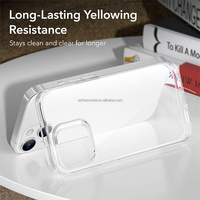 Coque de téléphone transparente en TPU ultra-fine, résistante aux chocs, à prix d'usine, pour une sensation de prise en main douce et minimaliste