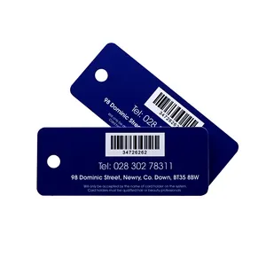 Customized Small Size Access Control Key Tag Mini PVC Loyalty VIP Membership Cards