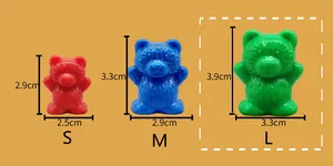 Contagem de ursos com empilhamento copos montessori, classificação educacional, brinquedos arco-íris para meninos de 3 anos de idade e meninas
