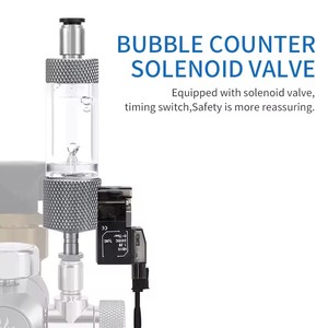 Contador de Burbujas de CO2 WEEK <span class=keywords><strong>AQUA</strong></span> con Conexión Rápida, Temporizador y Válvula Solenoide para Agregar Agua con Inyector - Product Image 3
