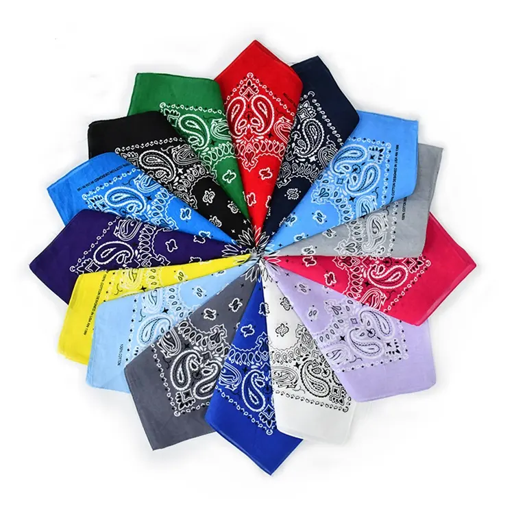 Groothandel Promotie Custom Printing Stijlvolle Vierkante Hop Hip 100% Katoenen Bandana 'S Voor Mannen