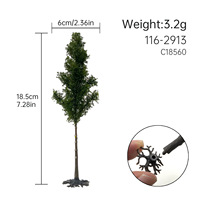 Arbre miniature en pin pour modèles HO, OO, N, paysage miniature, diorama ferroviaire, matériel de bricolage pour table de sable