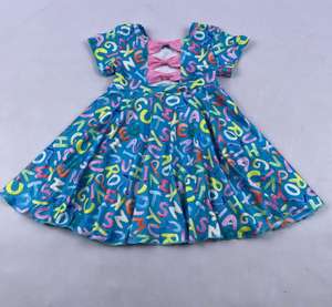 Ropa de San Valentín para Bebés, Vestido con Estampado de Papas Fritas, Vestido Giratorio para Niñas Pequeñas, Ropa Infantil de Boutique - Product Image 3
