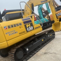 Excavatrice Komatsu PC130 d'occasion, PC120, PC130, PC138, PC150, pelle sur chenilles hydraulique de 13 tonnes pour travaux de construction