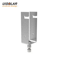 UISOLAR Support photovoltaïque en acier galvanisé, pince en U pour panneau solaire 30mm 40mm, fixation PV, boulon en U carré avec écrou