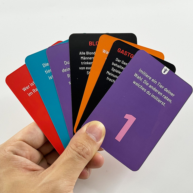 Customized Oem Design Recycle Paper Card Games Board Game Playing Cards for Adult Party With Box