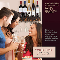 Support à Vin Mural, Casier à Vin Mural avec Porte-Verres, Produits en Promotion