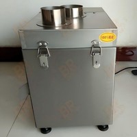Geanodiseerde geautomatiseerde snijmachine voor kleine komkommers, wortels en groenten, met roestvrijstalen messen voor het in stukjes snijden.