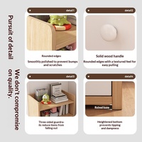 Étagère de rangement de bureau à trois niveaux de style pastoral, organisateur simple pour la maison, l'étude et le bureau, assemblage requis