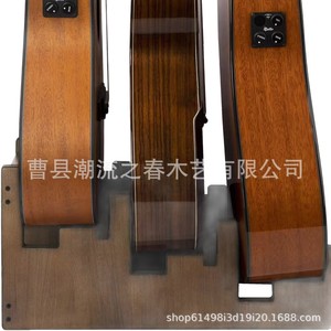 Estante de almacenamiento para guitarras de madera, de pie, compartimentado, para ukeleles y guitarras eléctricas, soporte portátil para violonchelos - Product Image 4
