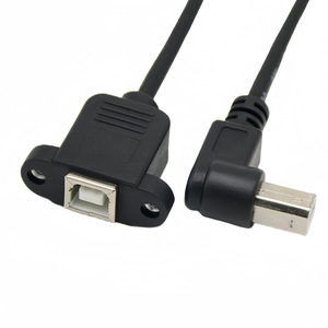 Cable de extensión de impresora USB en forma de U, conector Bm a Bf con orificios para tornillos para transferencia de datos - Product Image 4