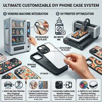 Coque de téléphone DIY en TPU détachable, vierge et imprimable UV, pour distributeurs automatiques de coques de téléphone et imprimantes UV