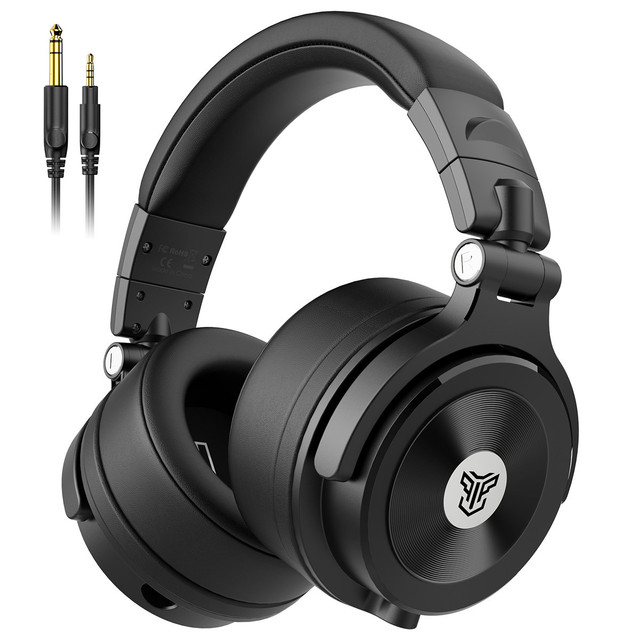 Y85 3.5mm 6.35mm Over Ear Professional Hi -res DJ Headphones with Adapter Free Cable High Protein Earmuff