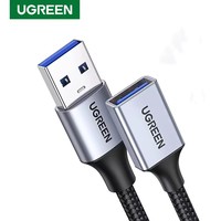 UGREEN US115 Kabel Ekstensi USB USB Extender Kabel Ekstensi USB 3.0 Kabel Data PC Berbahan Nilon Kepang Male to Female
