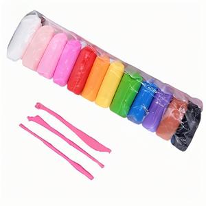 SIWEI Premium - Juego de Arcilla de Secado al Aire de 12 Colores y 100 g, Arcilla de Modelar de Plástico Superligera No Tóxica, Slime para Manualidades Creativas de Jardín de Infancia - Product Image 4