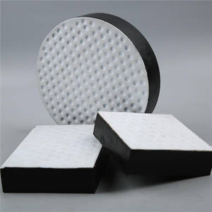 Placa de goma natural Cojinete de goma PTFE Puente deslizante Almohadilla de cojinete elastomérico Cojinete de neopreno - Product Image 1