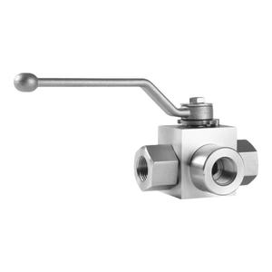 Vanne à bille à trois voies en acier inoxydable 304, 1/2 pouces, interrupteur manuel hydraulique pour eau, huile, gaz, type L, DN15, haute pression - Product Image 5