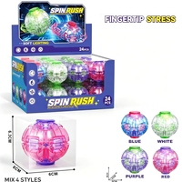 Agent de Gros Direct Usine : Gyroscope LED Multicolore Transparent Rotatif, Jouet pour Enfants, Idéal pour Jeu en Intérieur et Fêtes d'Anniversaire (Lot Mystère)