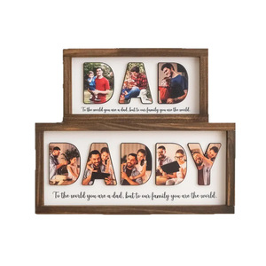 <span class=keywords><strong>Cadre</strong></span> photo <span class=keywords><strong>personnalisé</strong></span> de <span class=keywords><strong>papa</strong></span> d'usine cadeau du père en bois cadeau du père en bois <span class=keywords><strong>personnalisé</strong></span> - Product Image 1