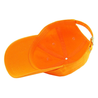 Casquettes de baseball à visière incurvée fluorescente vierges de haute qualité avec logo brodé personnalisé, en coton, 6 panneaux, non structurées, style « dad hat »