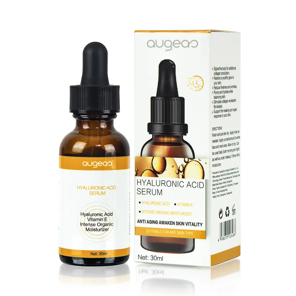 Augeas Serum Asam Hialuronat, Produsen Anti Penuaan Memberi Nutrisi Pemutih Vitamin C