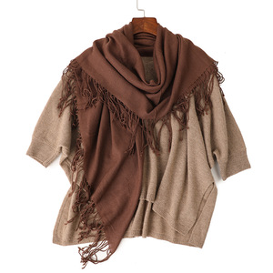 Écharpe en cachemire pur à haute densité pour un style élégant toute saison - Product Image 5