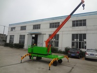 Mini-grue hydraulique intelligente de haute configuration, capacité de 500kg, 1t, 2t, extérieur, grue, téléphone portable
