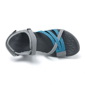 Nouvelles sandales compensées d'été pour femmes, de haute qualité, à bout ouvert, taille 10, noires, antidérapantes, respirantes et légères pour l'extérieur - Product Image 4